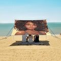 ALAZA Portrait of The Beautiful African Woman Beach Tent Sun Shelter Portable Canopy Sunshade for Outdoor Camping Picnics Backyard Fun 10x9 ft
