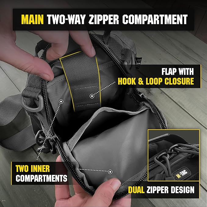 M-Tac CCW Sling Bag for Men &amp Women - EDC Shoulder Bag Tactical - Crossbody Concealed Carry Bag - Mens Chest Pack