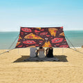 ALAZA Pizza Love Lip Pattern Beach Tent Sun Shelter Portable Canopy Sunshade for Outdoor Camping Picnics Backyard Fun 10x9 ft
