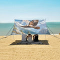ALAZA Eagles Forest Mountains Beach Tent Sun Shelter Portable Canopy Sunshade for Outdoor Camping Picnics Backyard Fun 10x9 ft
