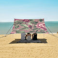 ALAZA Romantic Rose Spring Flower Beach Tent Sun Shelter Portable Canopy Sunshade for Outdoor Camping Picnics Backyard Fun 10x9 ft