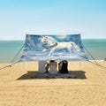 ALAZA Christmas Horse Beach Tent Sun Shelter Portable Canopy Sunshade for Outdoor Camping Picnics Backyard Fun 10x9 ft