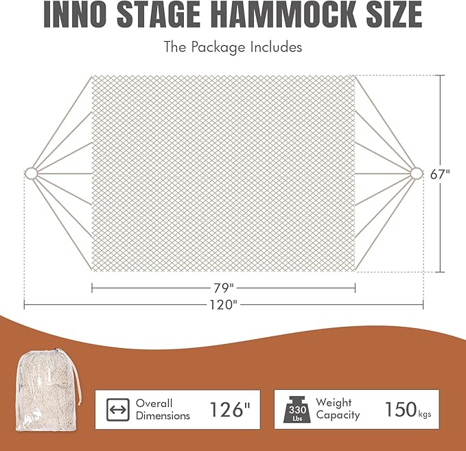 Handwoven Mayan Hammock - Portable Family Hammock with Carry Bag Matrimonial Size Multi-Color Handmade Hammock for Travel Camping Backyard Porch Outdoor or Indoor Use