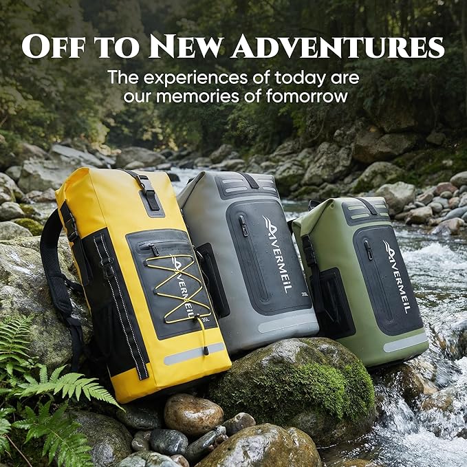 Waterproof Dry Bag with Waterproof Phone Case and small waterproof Bag Grey