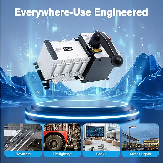 Automatic Transfer Switch Dual Power Automatic Transfer Switch Auto Generator Changeover Switch Manual Transfer Switch Dual Power Toggle Controller Dual Power Transfer Switch Tool