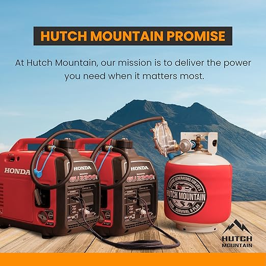Hutch Mountain Parallel Cable Compatible with Honda Generator EU2200i 1000i 2000i – Heavy Duty Cable for Doubling Power – Inverter Generator Parallel Kit for RV Camping &amp Emergency Power