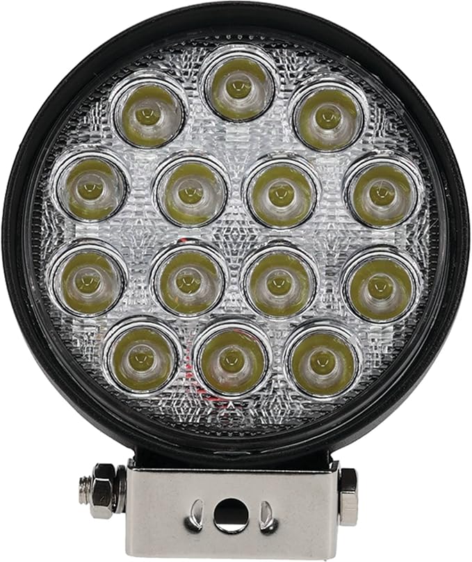 TIGERLIGHTS TL115F LED Work Light Flood Beam 2650 Lumens 42 Wattage 3.5 Amps 12V 4 1/4 Diameter Flood Off-Road Light