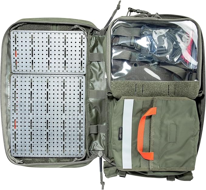 Tasmanian Tiger TT Modular Medic Combat Pack 18 Litre Tactical Medic-Pack Emergency Backpack with Removable SRPP Panels Red - One Size