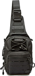 WOLF TACTICAL Compact EDC Sling Bag - Concealed Carry Shoulder Bag for Range Travel Hiking Outdoor Sports