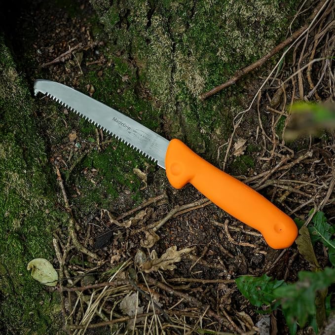 DICK 82640151-53 Hunting Bone Saw 15 cm for Deer Hunting (Dimensions 29.80 x 3 x 4 cm Orange Stainless Steel Hunting Knife Bone Saw)