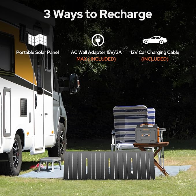 ZeroKor Portable Power Station 100W Power Pack with AC Outlet Portable Solar Generator 146Wh External Battery with DC USB C QC3.0 for Smart Devices Camping Home RV VanLife(without Solar Panel)