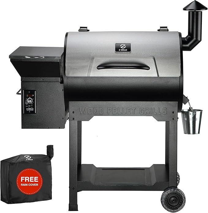 Z GRILLS ZPG-7002B3E Wood Pellet Grill &amp Electric Smoker BBQ Combo with Auto Temperature Control 2022 New Model