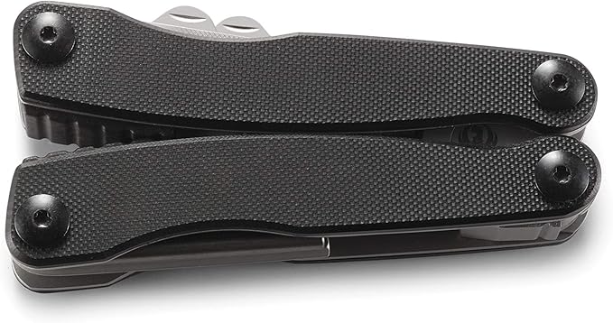CRKT Ruger 1911 Multitool: Folding Pocket Knife with Liner Lock Pliers Spring Cutter Screwdrivers Punch Rod Wrenches with Polyester Sheath R5100