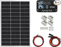 ExpertPower Solar Panel Kit | 100-watt 12-Volt Mono Solar Panel + 10A 12V/24V Solar Charge Controller for RV Marine Cabin Off-Grid DIY Solar Projects and More