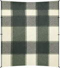 Springgreen Buffalo Plaid Check Tartan Scotland Foldable Beach Cabana UPF50 Lightweight Sun Shelter with Sandbags and Shovel for Family Trips Picnics &amp Camping