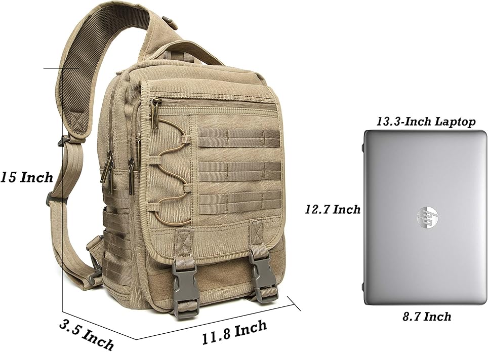 NICGID Tactical Military Backpack Daypack Molle Army Assault Pack Bug Out Bag Travel Fishing Hiking Trekking Rucksack