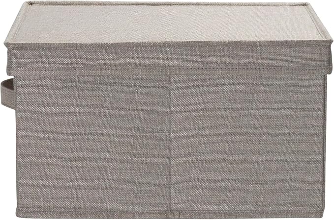 Household Essentials Large Fabric Storage Bins 2 Pack Gray