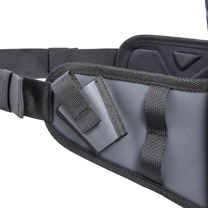 Waterproof Fishing Waist Bag with Rod Holder Padded Waist Straps &amp Gear Loops - Submersible Zipper Rugged Top Handle Adjustable Attachments (Gray)