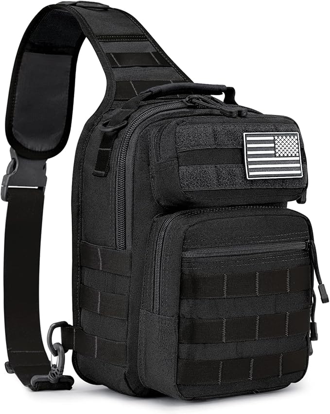 G4Free Tactical Sling Bag Backpack and 10L Tactical EDC Sling Bag Backpack