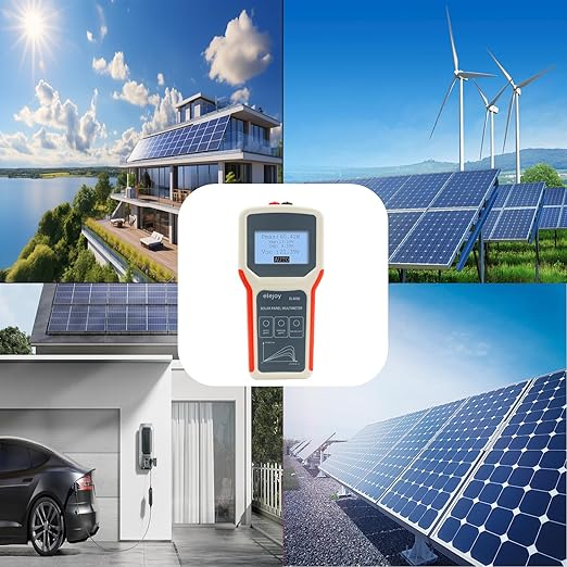 Upgrade 400W Solar Panel Portatil Smart Tester Auto/Manual MPPT Photovoltaic Panel Multimeter Testing Power Meter Tool with LCD Display Backlight for PV