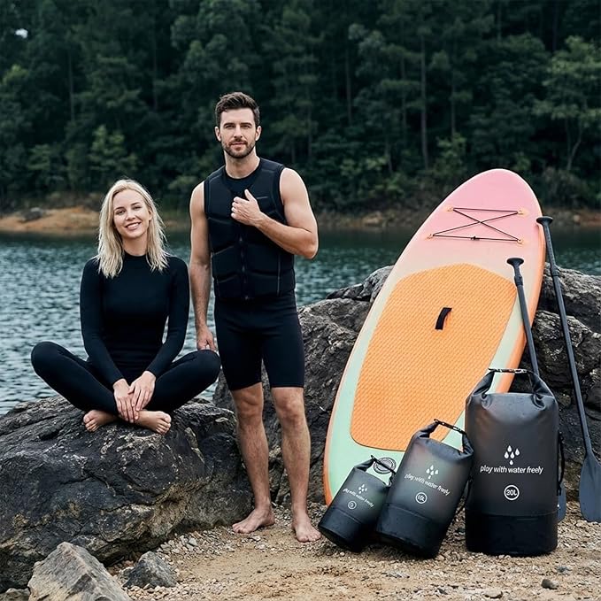 Waterproof Dry Bag for Women Men5L/10L/20L Roll Top Lightweight small Storage Bags Backpack for KayakingFloatingBoatingCampingPaddle boardraftingHiking and Beach Accessories