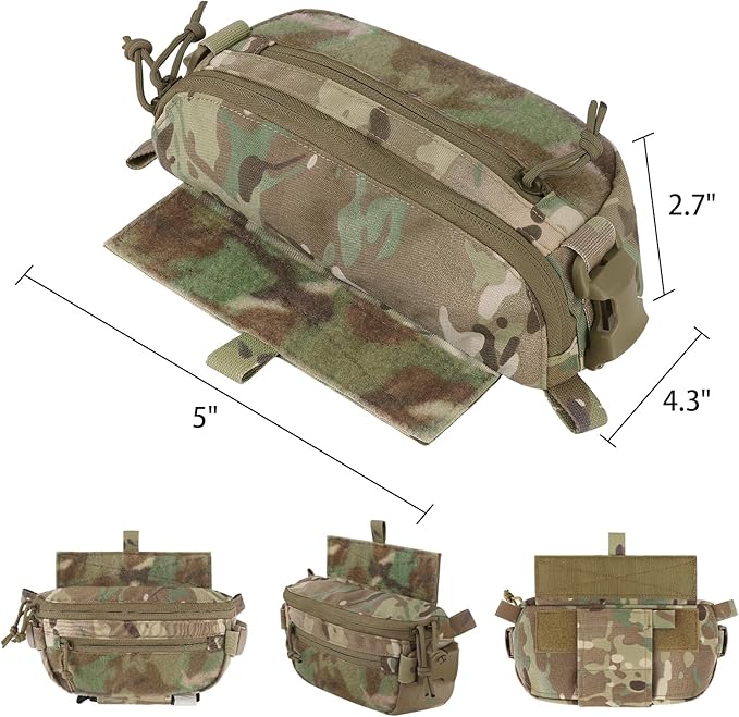 3 in 1 Drop Pouch Hanger Pouches Waistpack Sling Bag Fanny Pack for Vest JPC CPC LBT K19