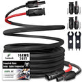Twin Wire 20 Feet Solar Extension Cable 10AWG with -IP67- Female and Male Connector Bonus Two Pairs of Free Connector Solar Panel Adapter kit Tools (4 Pairs connectors)