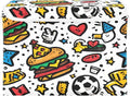 Storage Bins With Lid Stackable Fabric Closet Organizer Clothing Storage Large Boxes For Closet Shelves Bedroom Burger Soccer Heart Eagle Cartoon