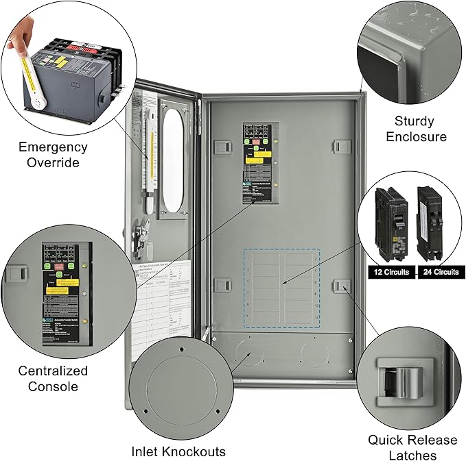 Nature's Generator 50A Automatic Transfer Switch UL Approved