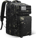 Men and Women 45L Outdoor Camouflage Backpack Capacity Hiking and Camping Bag Multi-functional Storage 3D Backpacks (Black3 45L)