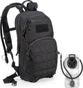 Tactical Small Hydration Backpack 10L Molle Pack for Outdoor Hiking Gravel Cycling Mountain Biking with 2.5L Bladder