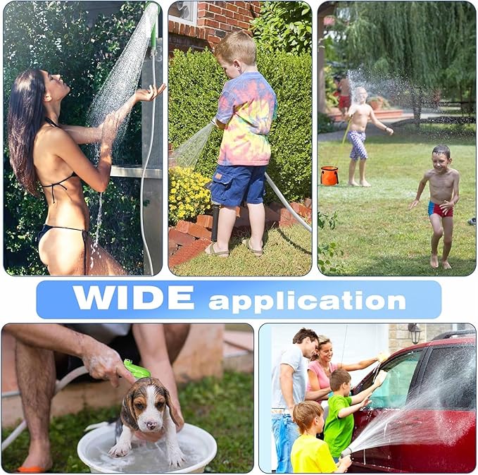 Portable Camping Shower Pump for Traveling: Water Pump with 6000mA Rechargeable Battery &amp Bucket for Family Camping Trip