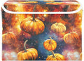 Storage Cube with Lid Space Pumpkin Print 16.5×12.6×11.8 IN Collapsible Large Capacity Foldable Storage Basket Bin Organizer