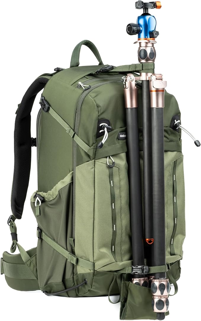 Think Tank BackLight 36L Camera Daypack Backpack for DSLR Mirrorless Photography and Video - Montane Green
