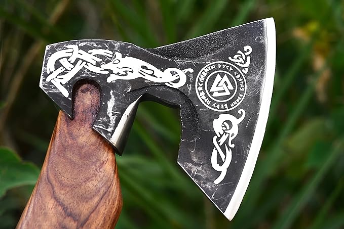 Custom Handmade Carbon Steel Viking Axe