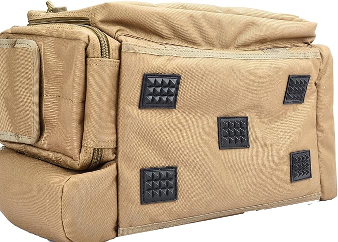Lancer Tactical Weather Resistant Shooting Range Bag w/Shoulder Strap Color Khaki