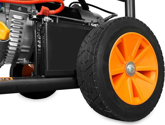 WEN 4750-Watt 120V/240V Dual Fuel Portable Generator with Wheel Kit and Electric Start (DF475T)