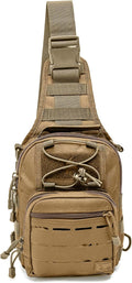 WOLF TACTICAL Compact EDC Sling Bag - Concealed Carry Shoulder Bag for Range Travel Hiking Outdoor Sports