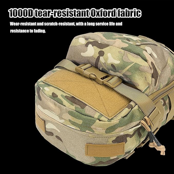 Tactical Small MOLLE Hydration Pack Lightweight Waterproof Outdoor Water Bladder Carrier Pack for Hunting Camping Cycling