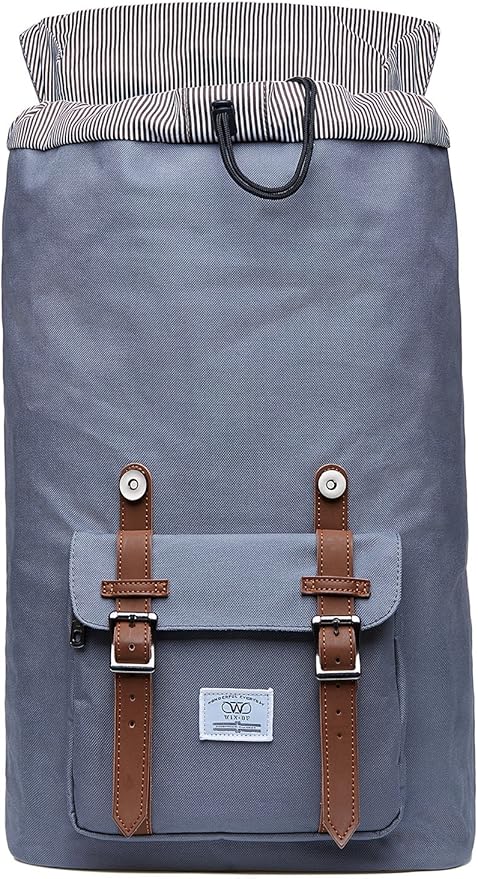 KAUKKO Laptop Outdoor Backpack College Schoolbag Bookbag Travel Hiking Rucksack fits 15-Inch Laptop