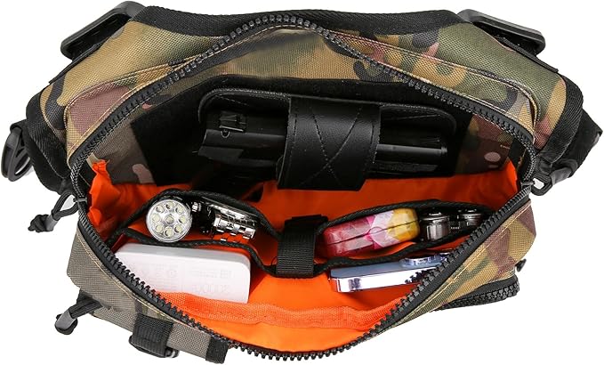 Muserise Outdoor Chest Bag For Men and Women Tactical Vest For Running Cycling EDC Chest Pack Rig For Sports and Workouts