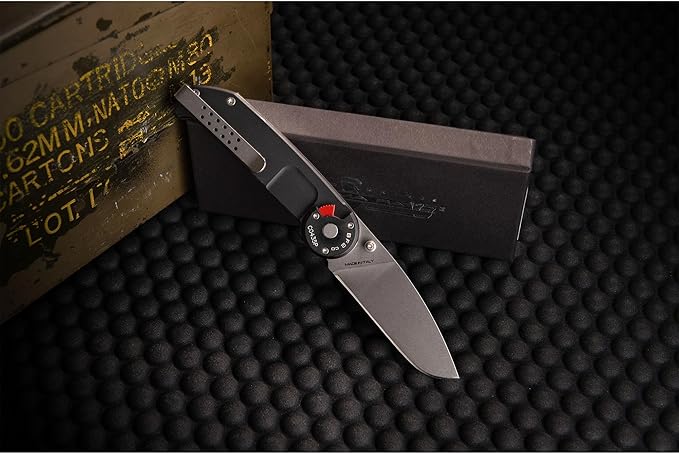 Extrema Ratio - BF2 CD (STONE WASHED) Folding Knife Böhler N690 steel blade hardened to 58 HRC stone-washed finish anticorodal aluminum handle reversible clip Italian handcrafted precision