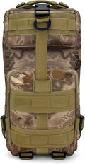 ASA TECHMED Tactical Backpack - Durable 3-Day Pack for Hiking Emergency Preparedness - Hydration Compatible (Snake Brown)