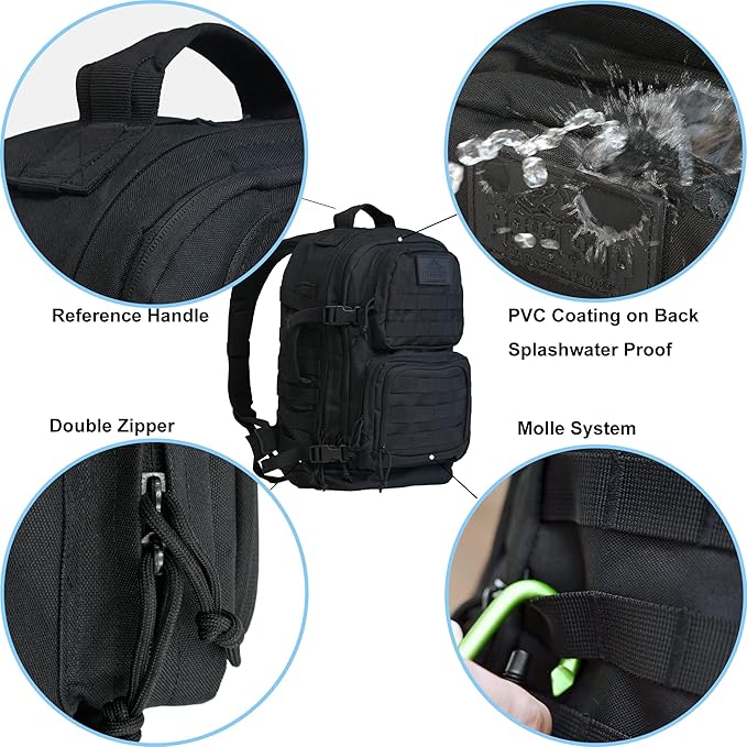APRILBAY 3-Day Tactical Backpack - Classic Style Durable 600D Oxford Fabric Fully Functional Military Backpack