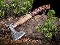 Viking Axe Ideal for Collectors &amp Enthusiasts Authentic Artisan-Crafted HandForged Camping Axes and Hatchets Medieval Styled with Durable and Robust High Carbon Steel with Leather Sheath