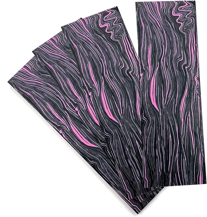 Black Purple Knife Handle Scales BlankCustomized Resin DIY Carving Decoration Material 2pcs(170x43x6mm4PCS)