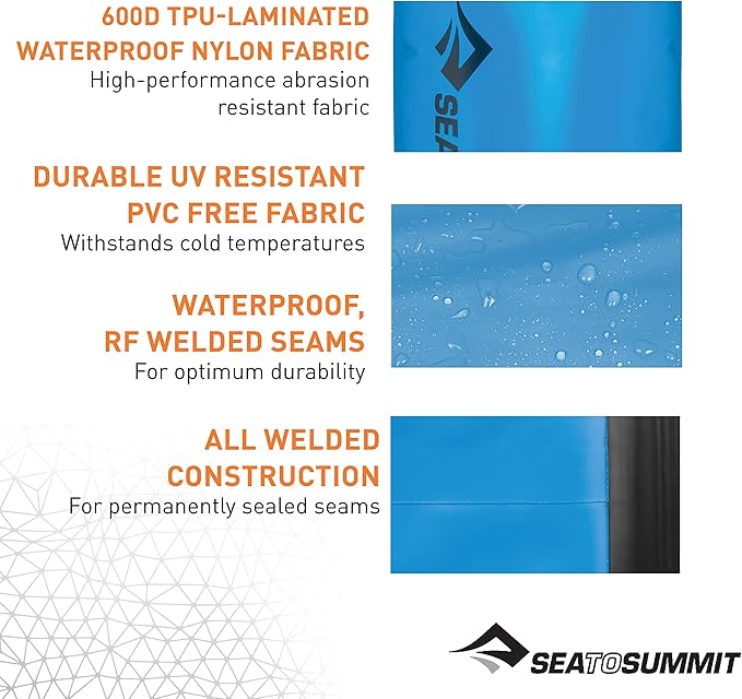 Sea to Summit Hydraulic Dry Bag Heavy-Duty Dry Storage 65 Liter Blue