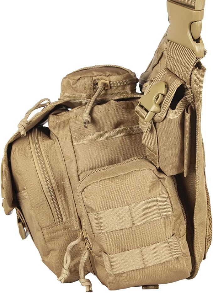 Fox Outdoor Products Advanced Tactical Hipster Crossbody Bag w/Concealed Storage Modular Pockets &amp Adjustable Carry System
