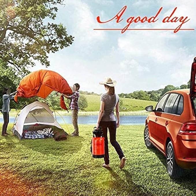 KRASS Portable Shower 3L/8L Outdoor Camping Shower Solar Garden Shower Travel Car Wash System Multifunctional Water Gun Does Not Take Up Space3L