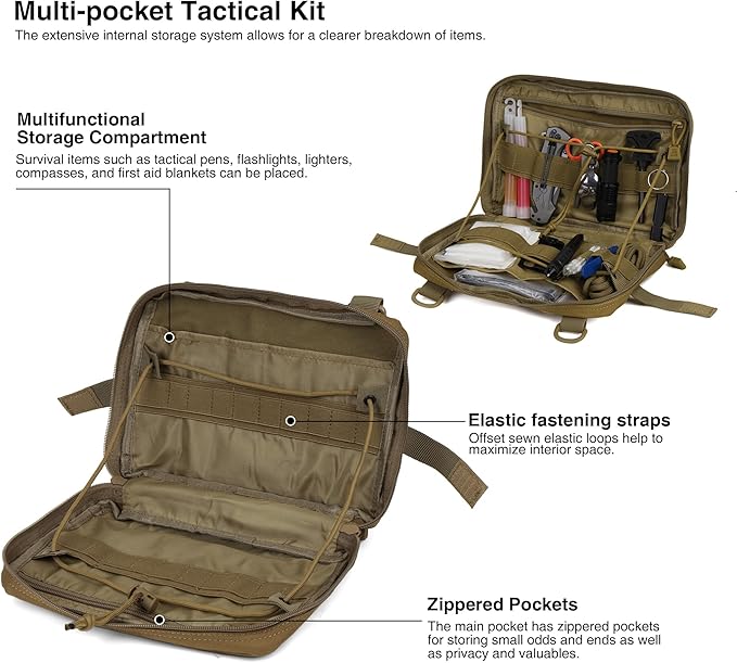 Mardingtop 28L Tactical Backpack for Men with Molle Pouch Tool Utility Pouch Bag